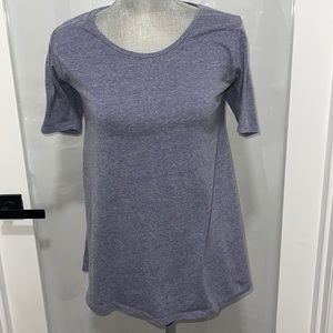 LuLaRoe Womens Simply Comfortable Tunic Tee purple-gray